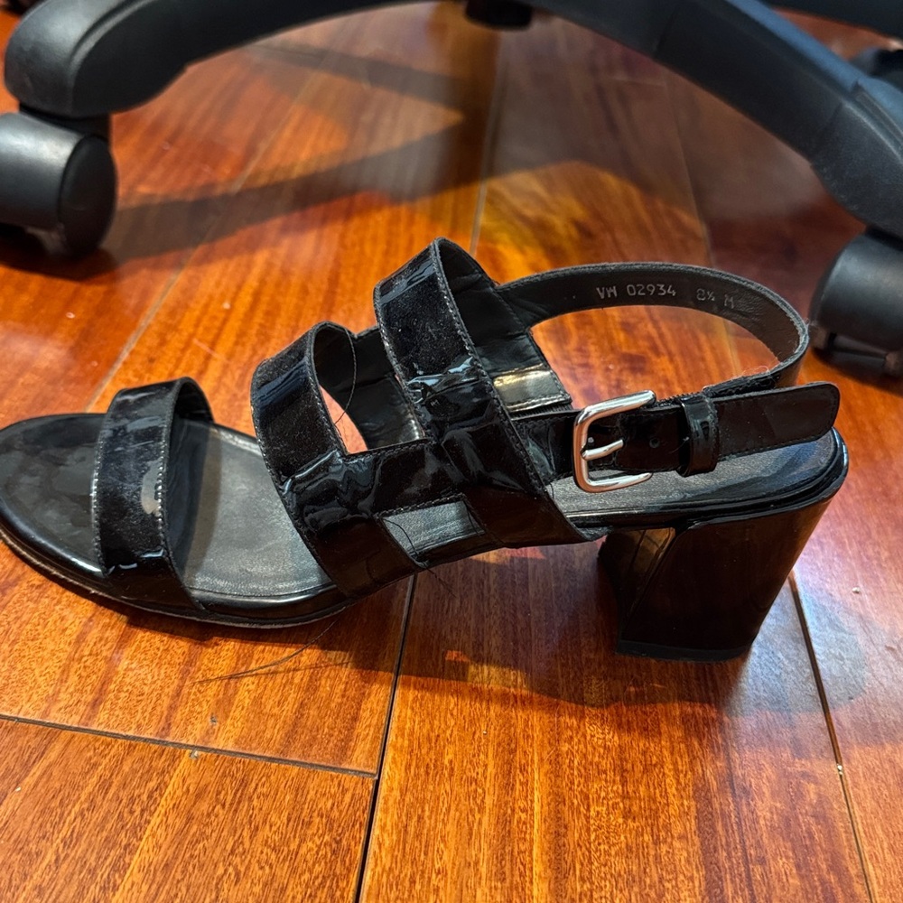 Stuart Weitzman Patent Leather Sandals 8 1/2